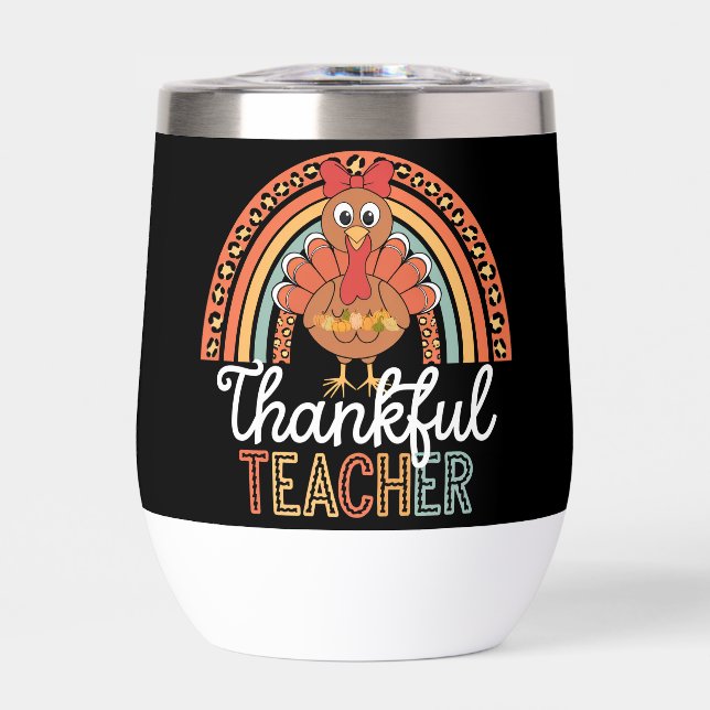 Thankful Teacher Blessed Thanksgiving School (Front)