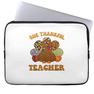 thankful teacher for women fall teacher thanksgivi laptop sleeve