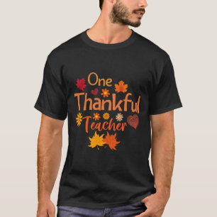 Thankful Teacher For Women Fall Teacher Thanksgivi T-Shirt
