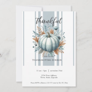 Thankful Thanksgiving Dinner Invitation