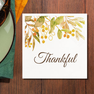 Thankful Thanksgiving Napkins