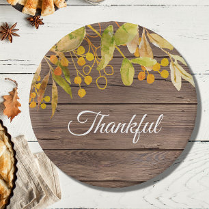 Thankful Thanksgiving Paper Plate