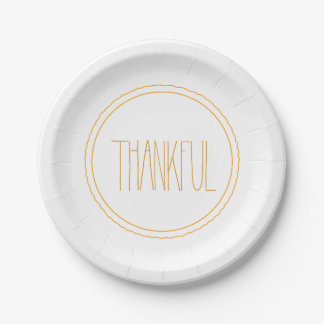 Thankful Thanksgiving Plate