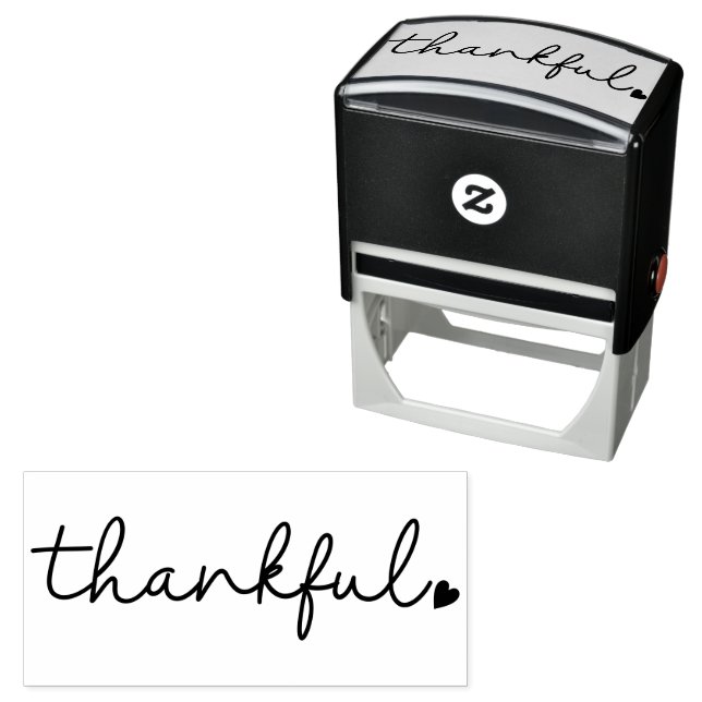 Thankful - Thanksgiving  Self-inking Stamp (In Situ)