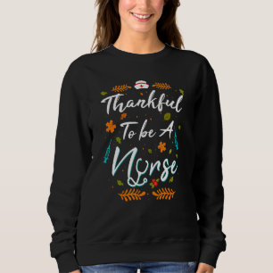 Thankful To Be A Nurse Thanksgiving Scrub Top Fall