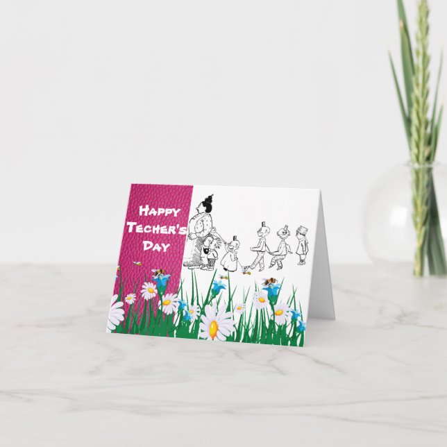 Thankful to the teacher card (Front)