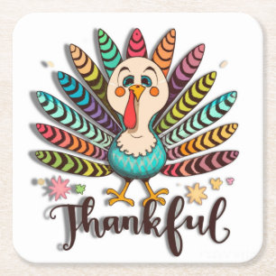 Thankful Turkey coaster