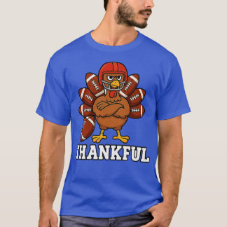 Thankful Turkey Football T-Shirt
