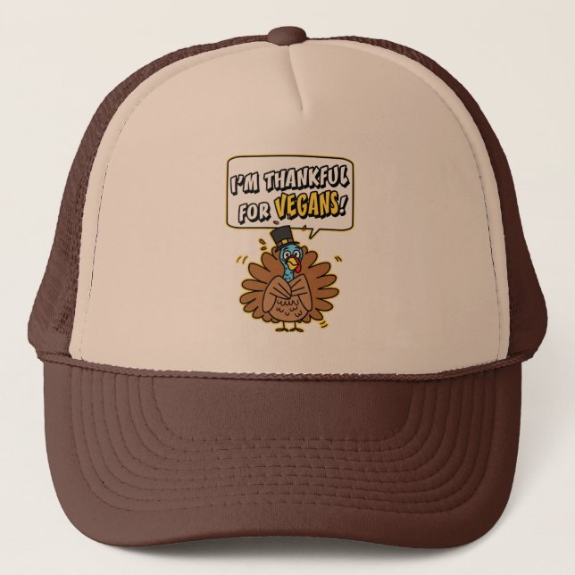 Thankful Turkey Trucker Hat (Front)