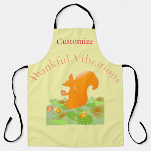 Thankful Vibes Squirrel Thunder_Cove Apron
