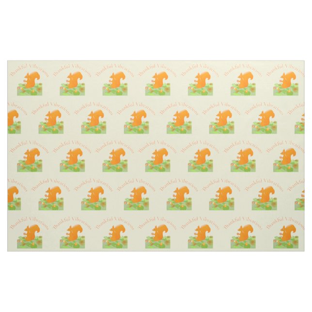Thankful Vibes Squirrel Thunder_Cove Fabric (Fat Quarter)