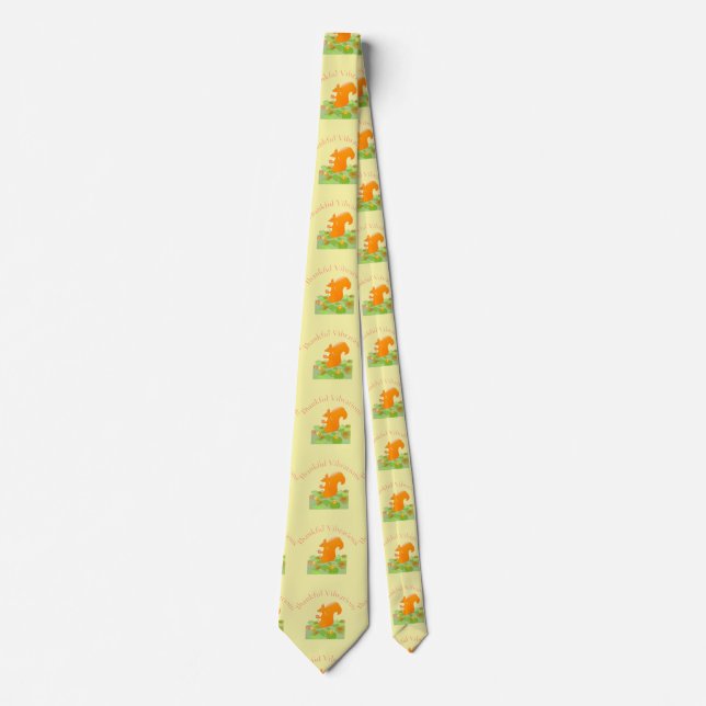 Thankful Vibes Squirrel Thunder_Cove Tie (Front)