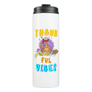 Thankful Vibes Thermal Tumbler