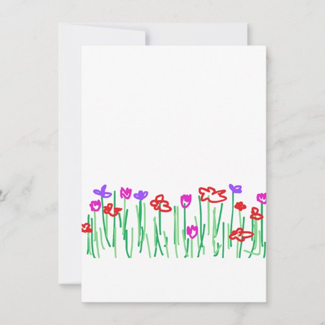 Thanking Card flowers (Front)