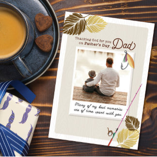Thanking God for you on Father's Day, Dad Card