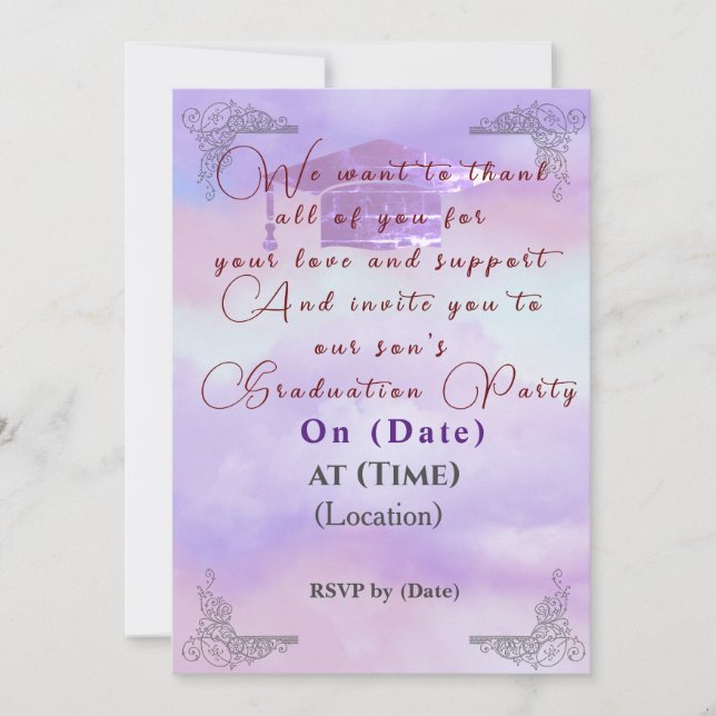 Thanking to the support invitation (Front)