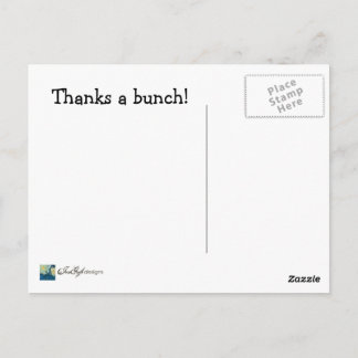 Thanks a Bunch--Thank You Postcard