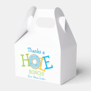 Thanks a Hole Bunch Boy Doughnut Birthday Party Favour Box