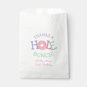 Thanks a Hole Bunch Doughnut Birthday Party Favour Bag