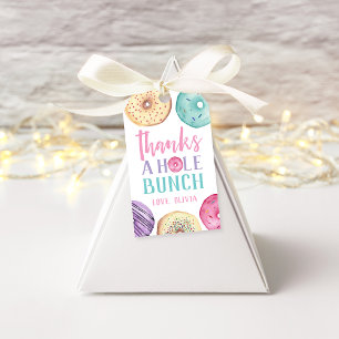 Thanks A Hole Bunch   Doughnut Favour Gift Tags