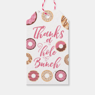 Thanks a Hole Bunch Pink Favour Tags
