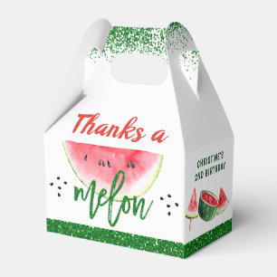 Thanks a Melon Sweet Watermelon Birthday Thank You Favour Box
