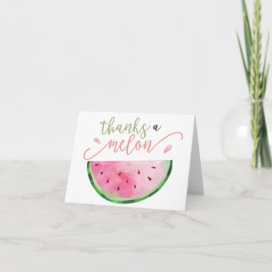 Thanks a Melon Thank You Note Card
