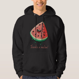 Thanks a melon Vegan Vegetarian Plantbased Meatfre Hoodie