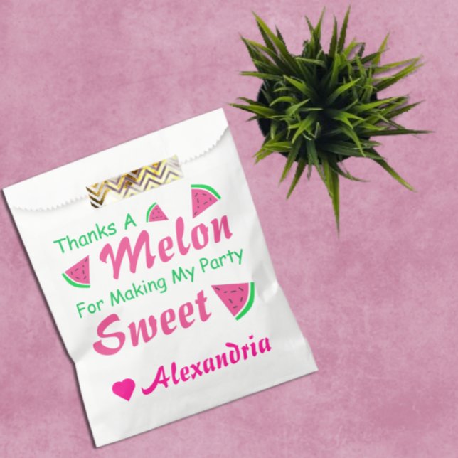 Thanks A Melon Watermelon Favour Bag (Creator Uploaded)