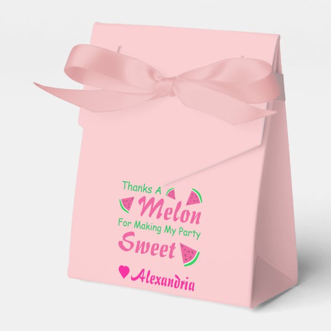 Thanks A Melon Watermelon Favour Box (Front Side)
