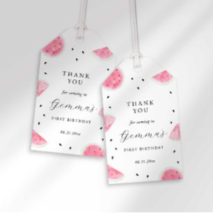Thanks A Melon Watermelon Party Favour Gift Tags