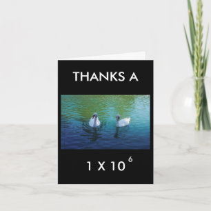 THANKS A MILLION - thank-you card