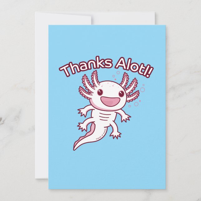 Thanks Alotl! - AXOLOTL Holiday Card (Front)
