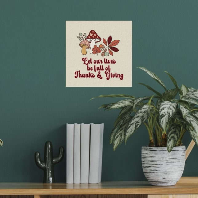 Thanks and Giving Fall Aesthetics Poster (Creator Uploaded)