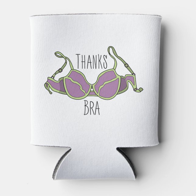 Thanks Bra Can Cooler (Front)
