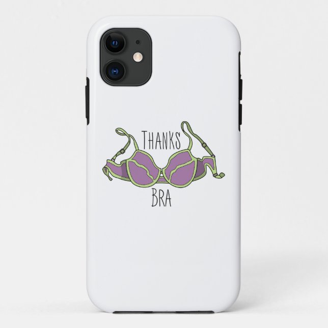 Thanks Bra Case-Mate iPhone Case (Back)