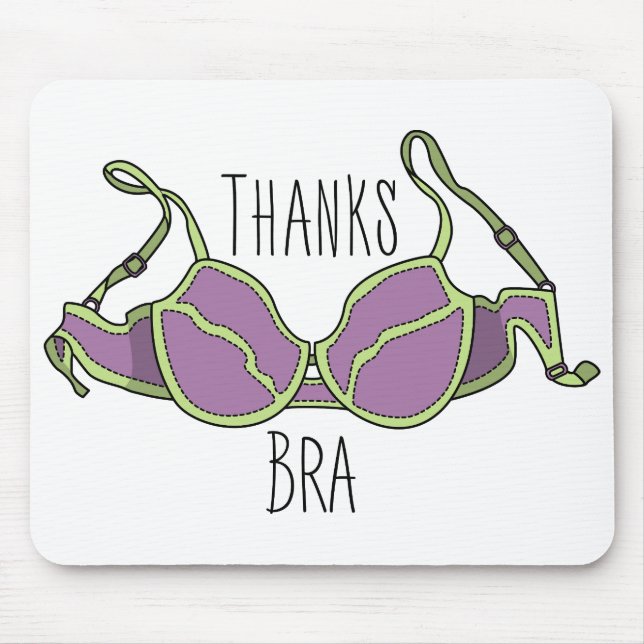 Thanks Bra Mouse Pad (Front)