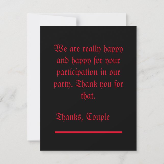 Thanks Card (Back)