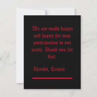 Thanks Card