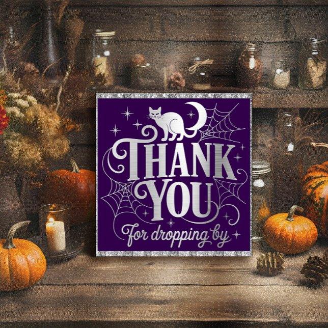 Thanks Cats and Cobwebs Halloween Poster (Creator Uploaded)