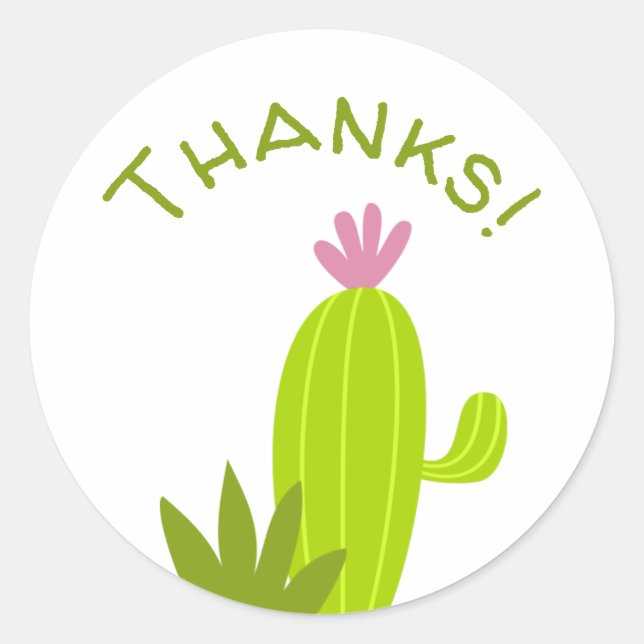 Thanks! Classic Round Sticker (Front)