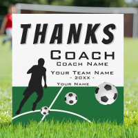 Thanks Coach Soccer Player Extra Size