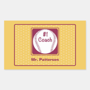 Thanks Coach, Thanks Number 1 Rectangular Sticker
