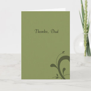 Thanks, Dad Father's Day Card