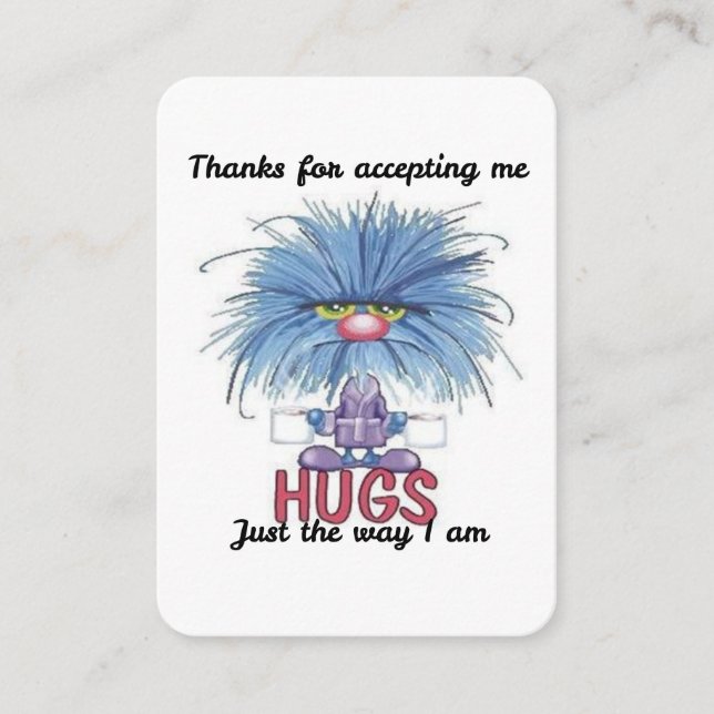 Thanks for Accepting Me Card (Front)