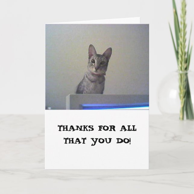 Thanks for all that you do! thank you card (Front)