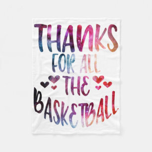 Thanks For All The Basketball Galaxy  Fleece Blanket