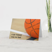 Thanks for Basketball Coach