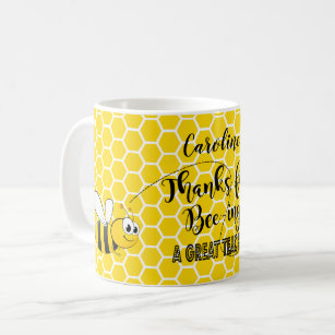 Thanks for Bee-ing a great teacher Yellow bees Coffee Mug
