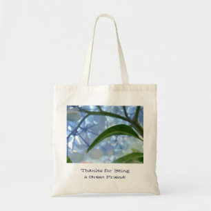 Thanks for being a Great Friend tote bags Blue